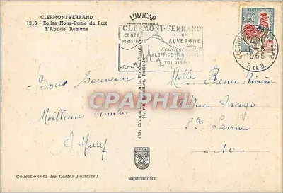 Clermont-Ferrand — Katedra Notre-Dame du Port, absydę romańską — IRIS — Rewers