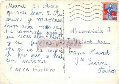 Autrans - O povoado de Andrevières e a Mouchéraille — 1645 m — Éditions Tousselet-Oddoux — Verso