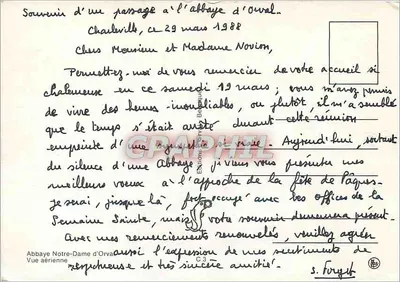 Abadía de Notre-Dame d'Orval — Vista aérea — Reverso