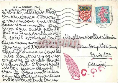 Bourges — Katedra z XIII wieku — Wydawnictwo G. Bald — Rewers