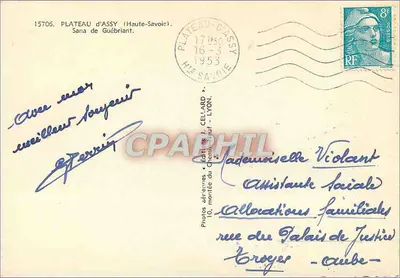 Plateau d'Assy (Haute-Savoie) — widok z lotu ptaka — Fotografie lotnicze Cellaard — Rewers