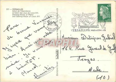 Salão da Abundância — Versalhes — Edições de Arte — Verso