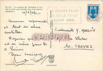 Floresta de Limoges — Sua bela floresta, clima ideal — Edições « Théélac » — Verso