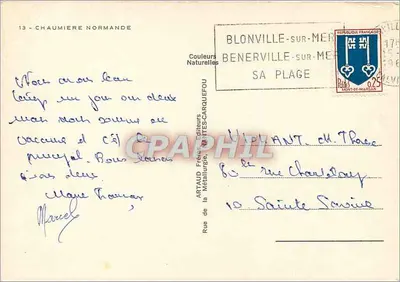 Chalé normando — Blonville-sur-Mer — Artaud Frères, Montes-Carquefou — Verso