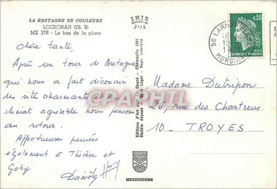 La Crozon (29) - O fundo da praça — Edições de Arte JOS — Verso