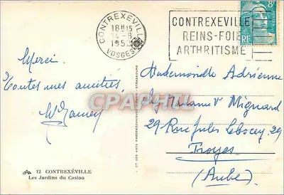 Ogród Kasyna — Contrexéville — Rewers