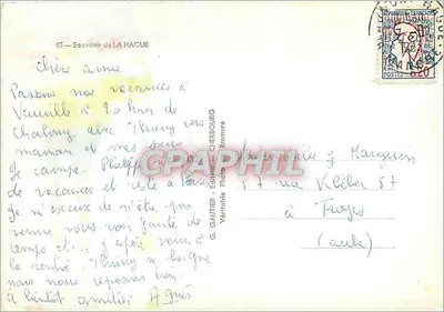 Brzeg Goury — La Hague do Jobourg — G. Gautier, Cherbourg — Rewers