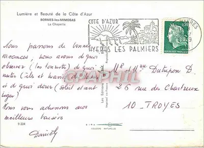 Bormes-les-Mimosas — La Chapelle — Les Éditions de France — Rewers