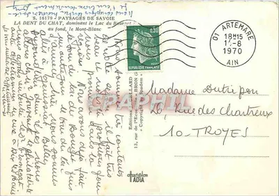 Dente do Gato — Paisagens da Saboia — Edições J. Cellard — Verso