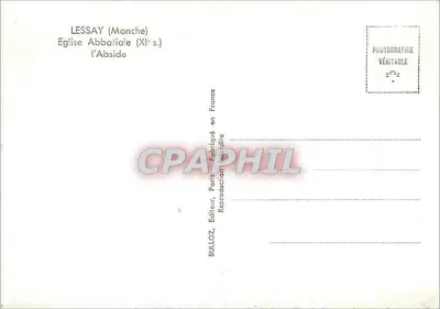 Lessay (Manche) — Chiesa Abbaziale, l'Abside — Bulloz, Parigi — Verso