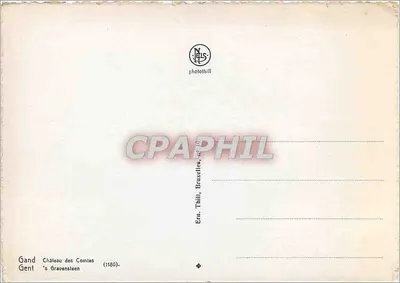 Zamek Władcy — Gand — wydawca Ern. Thill, Bruksela, nr 10 — Rewers