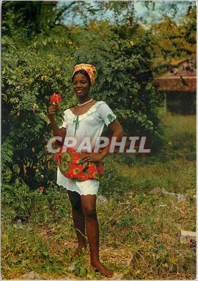 Mulher em traje crioulo — Martinica — Éditions ROS-ROGETTE