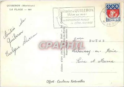 Quiberon — Plaża — Wydawnictwo Art Jack — Rewers