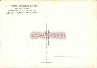 Grobowiec książęcy z Vix — Kratery z brązu — Muzeum w Châtillon-sur-Seine — Rewers