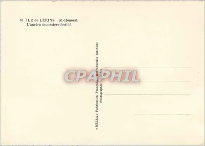 Wyspa Lérins — Stare zamkowe mnichy — Rella — Rewers