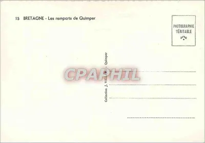 Os muros de Quimper — Quimper — Coleção J. VIEILARD — Verso