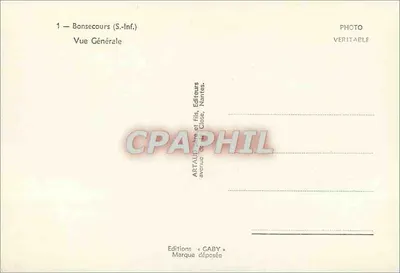 Bonsecours (S.-Inf.) — Widok ogólny — Wydawnictwo Gaby, Nantes — Rewers