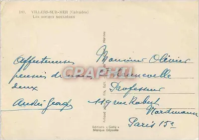Villiers-sur-Mer — Le Rocce Moulilière — Edizioni Gaby — Verso