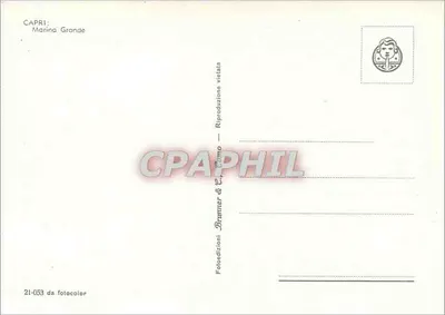 Capri — Marina Grande — Brunner & C. n°21-053 — Verso