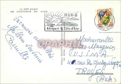 Niza — Recuerdo de Niza — Ediciones Gilletta, n° O80 — Reverso
