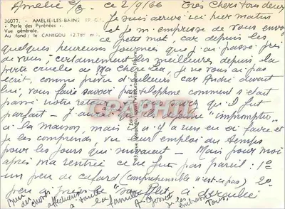 Amelie-les-Bains — General View — Publisher: Lyon, Villerbe, no. 36077 — Back