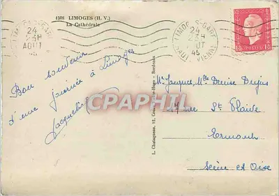 Limoges — Katedra — Wydawca Elcè — Rewers