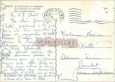 Florença - Duomo e Torre de Giotto — editor desconhecido, n° 92 — Verso