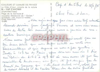 Cap d'Antibes — plaża i rezydencje "Galion" — Éditions Yvon — Rewers