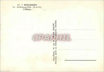 रॉययौमॉन्ट के अब्बेय - हवाई दृश्य - द्वारा अस्नियर-सर-ओइस (S.-et-O.) — पीछे