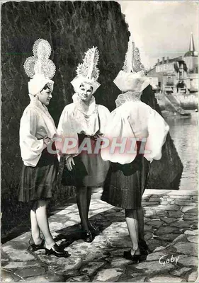 Volkskunst van Frankrijk — La Vendée — Sablais-kleding — Gaby, Nantes