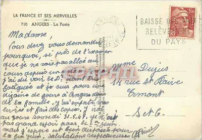 Columned Building — Angers — publisher Guy — Back