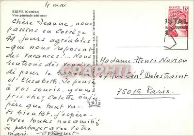 Brive (Corrèze) — Ogólny widok z powietrza — Wydawnictwo Réalines — Rewers