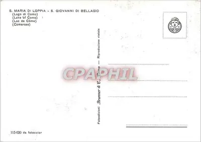 S. Maria di Loppia - S. Giovanni di Bellagio — Jezioro Como — Bruttner & C. - 115-020 — Rewers