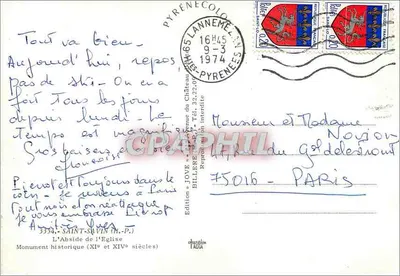 L'Abside della Chiesa — Saint-Savin — Edizione Jove — Verso