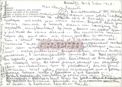 Mosteiro e campanário da catedral de Amalfi — editor Baldaccini, n° 23 — Verso