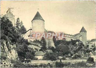 O Castelo de Semur-en-Auxois — vista panorâmica — editor Rimg (assinado) e número de série não visível