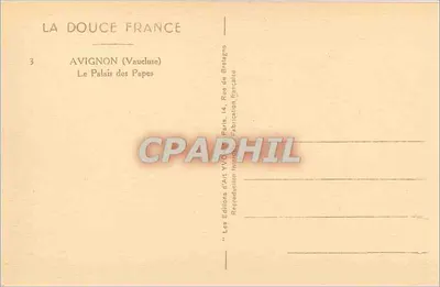 Avignon — Pałac Papieski — Wydawnictwo Art VYC — Rewers