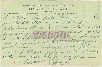 Camp de Bitche — Partie du Camp — Éditeur : A. M. (signature) — N° 9 — Rewers