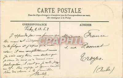 La Bourboule — O Casino e o Funicular — LL. — Verso