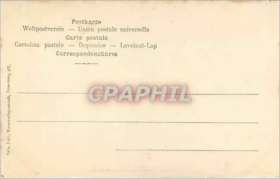 Krappenfels — skałowa wyspa z ścieżką — wydawca F. Lini, Strasbourg — Rewers