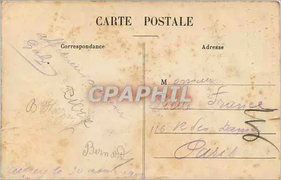 Stara pocztówka Sainte Anne d'Auray Monument eleve a la memoire du Comte de Chambord — Rewers