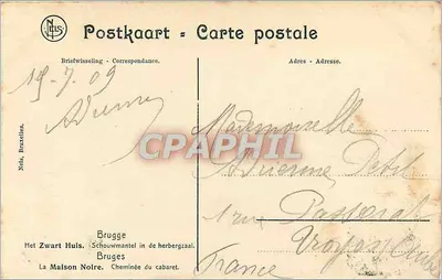 Zwart Huis Brugge — Wnętrze jadalni — N. NELS — Rewers