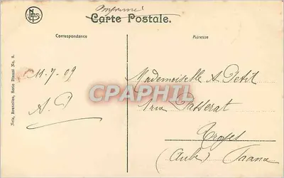 Dinant — Most i kościoł — Nels, Bruksel, seria nr 8 — Rewers