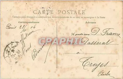 PARIS — Plac i Muzeum Cluny — N.G. Paris, n°84 — Rewers