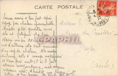 TROUVILLE — Widok z przodu na czarne skały — G. F., Le Havre — Rewers