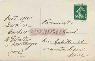 Buquê de lilás e rosas — Fauvettte 1529 — Verso