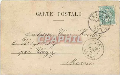 Mulher e criança lendo juntas — A minha querida Mamãe, Robert — A. N. Paris, n° 278 — Verso