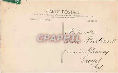 Casais em traje de festa — decoração de rosas — editor J.K. n°144 — Verso