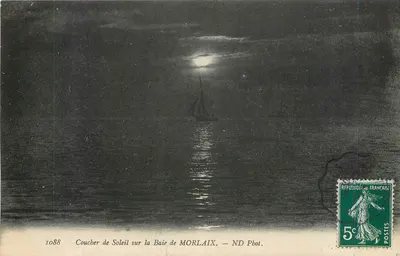Pôr do Sol na Baía de Morlaix — ND Fot. — n° 1088