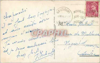 Jezioro Bourget — Tunel — Gomy, n°376 — Rewers